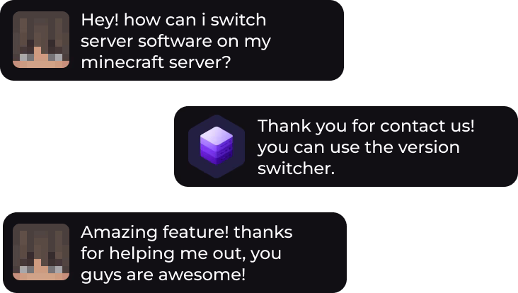 RaveNodes game server support chat